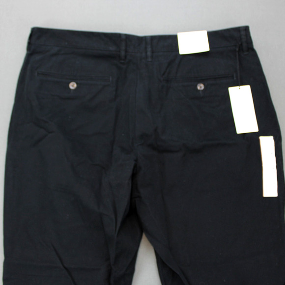 Goodfellow Chino Pants Mens 40X30 Black Hennepin Straight Leg Relaxed Fit - Picture 7 of 8